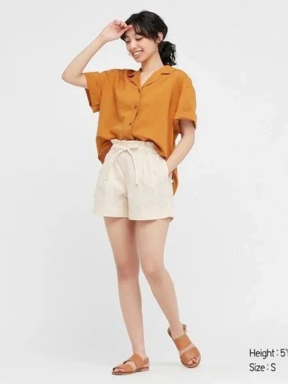 Uniqlo Cotton Linen Blend Shorts XS